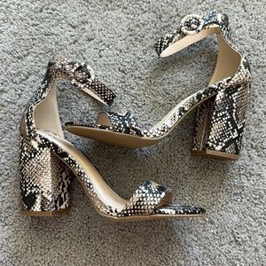 NEW - Snake Print Heels